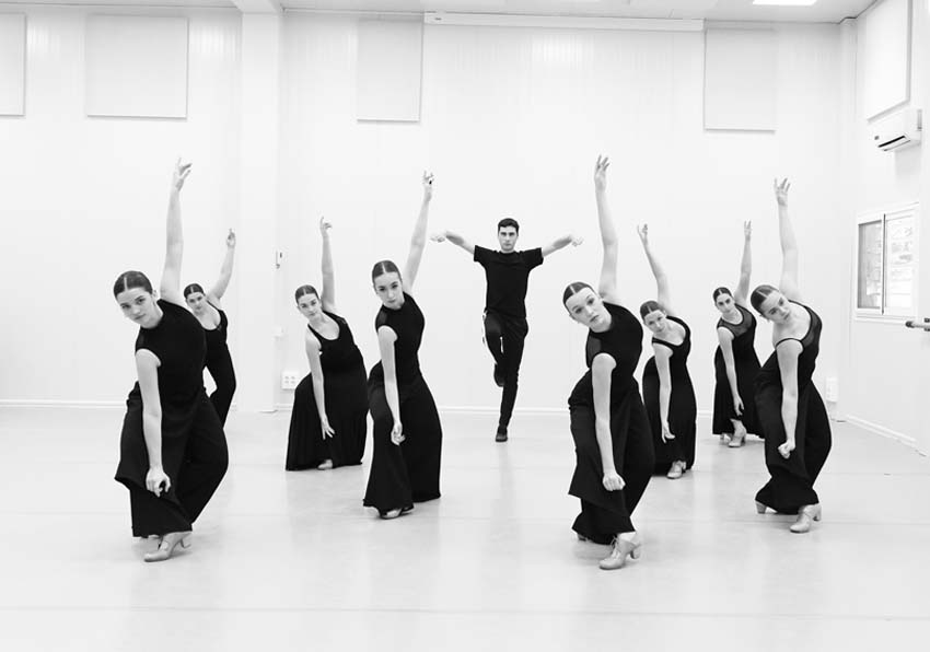 event image:Eight women and one man dancing